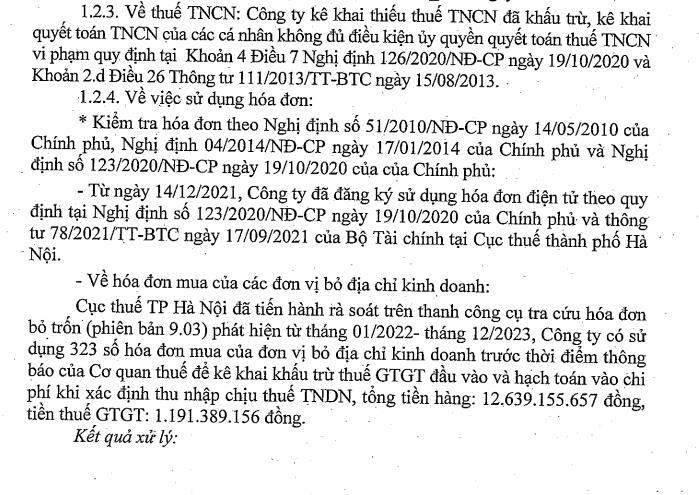 Vi phạm thuế, Tổng c&amp;#244;ng ty C&amp;#244;ng tr&amp;#236;nh đường sắt bị phạt v&amp;#224; truy thu thuế hơn 3,8 tỷ đồng - Ảnh 3