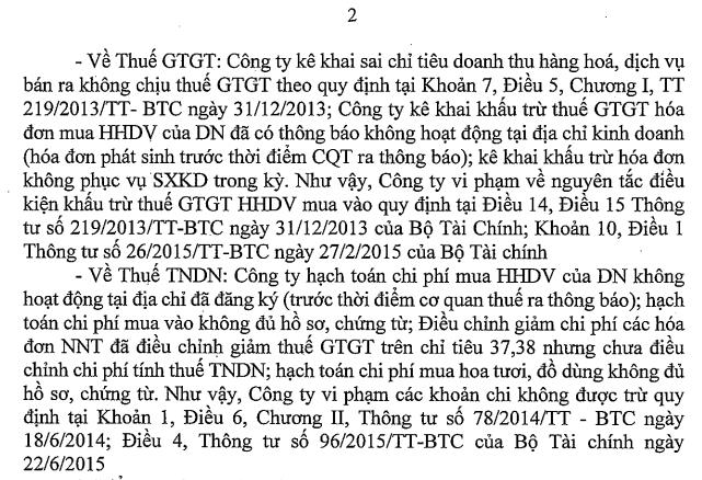 C&amp;#244;ng ty Lexus Thăng Long bị phạt v&amp;#224; truy thu thuế hơn 890 triệu đồng do vi phạm thuế - Ảnh 2