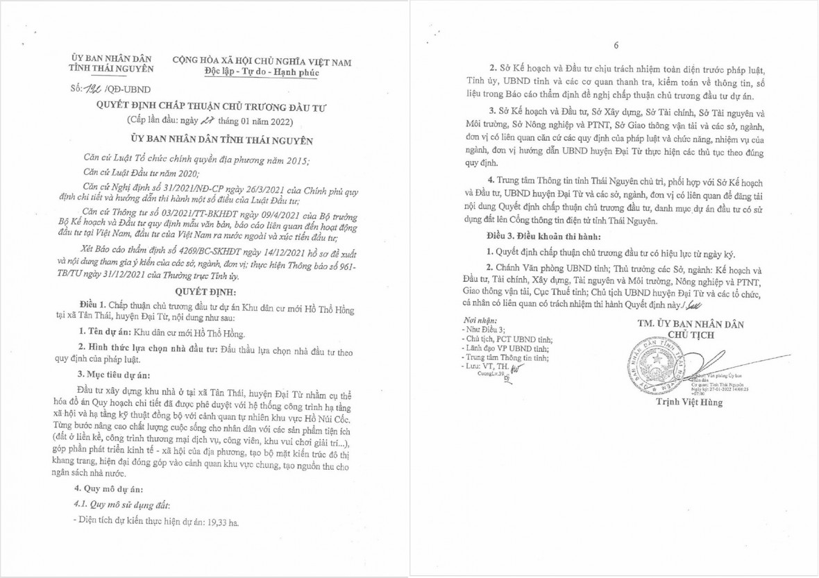 Thái Nguyên: Dự án Khu dân cư Hồ Thổ Hồng đang &quot;chồng lấn&quot; lên mỏ quặng sắt 278 nghìn tấn?