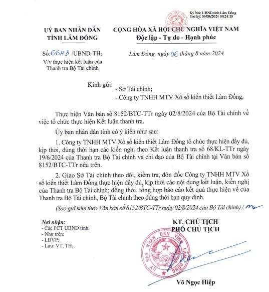 Thanh tra Bộ T&amp;#224;i ch&amp;#237;nh &amp;#39;điểm t&amp;#234;n&amp;#39; nhiều vi phạm, Xổ số Kiến thiết L&amp;#226;m Đồng đang kinh doanh ra sao? - Ảnh 1