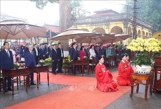 Chủ tịch nước Lương Cường chủ trì Lễ dâng hương khai Xuân tại Hoàng thành Thăng Long