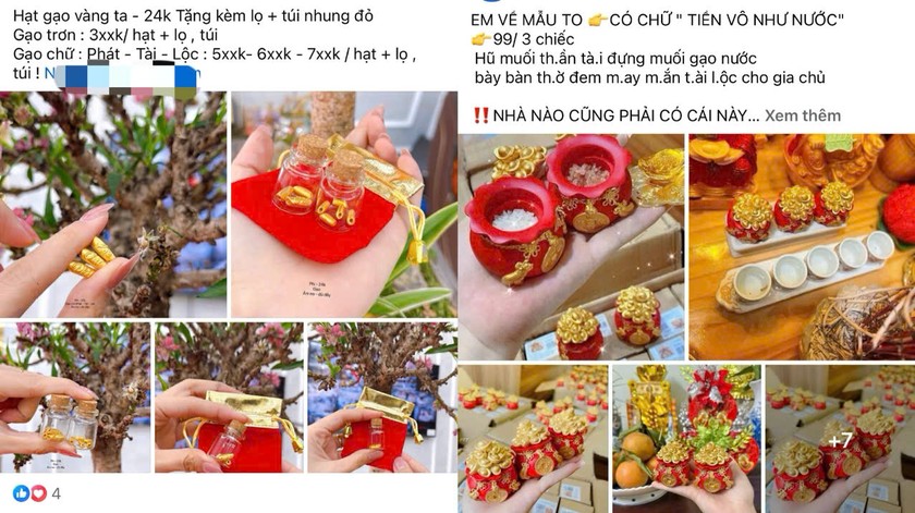 Đa dạng thị trường sản phẩm 'ăn theo' ngày vía Thần Tài