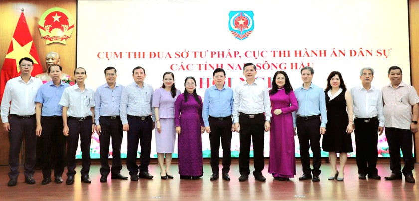 Tổng kết công tác thi đua khen thưởng năm 2024 Cụm thi đua Khối cơ quan Tư pháp các tỉnh Nam sông Hậu