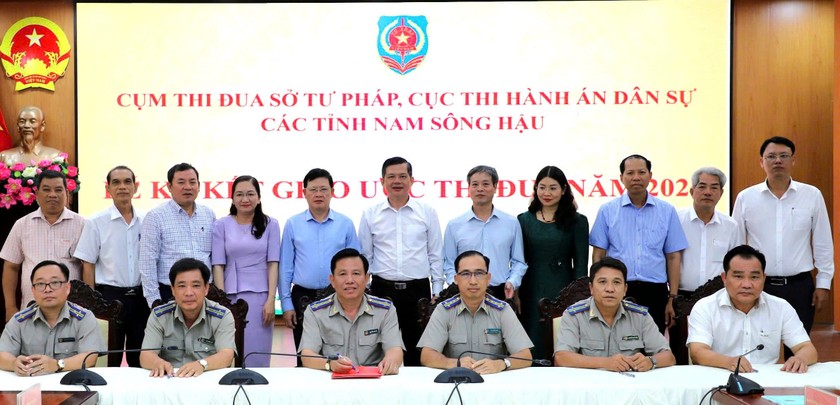 Tổng kết công tác thi đua khen thưởng năm 2024 Cụm thi đua Khối cơ quan Tư pháp các tỉnh Nam sông Hậu