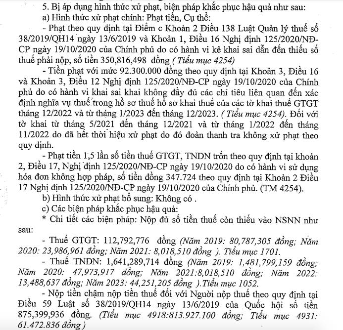 Vi phạm thuế, C&amp;#244;ng ty Yamaha Motor Việt Nam bị Cục thuế H&amp;#224; Nội xử phạt - Ảnh 2