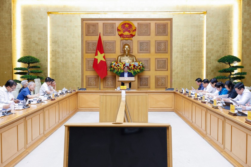 Quang cảnh buổi l&agrave;m việc. (Ảnh: VGP)
