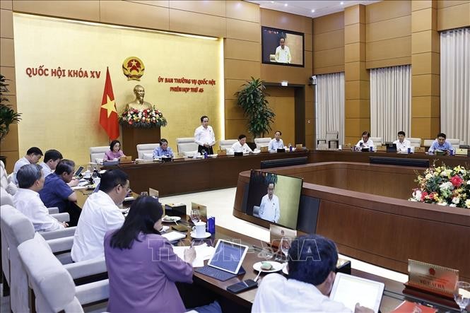 Chủ tịch Quốc hội Trần Thanh Mẫn ph&aacute;t biểu khai mạc phi&ecirc;n họp. Ảnh: Do&atilde;n Tấn/TTXVN