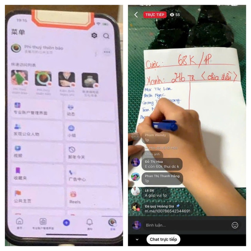 Livestream trực tiếp c&aacute; cược cắt đ&aacute; với mục đ&iacute;ch t&igrave;m ra ngọc qu&yacute; để k&ecirc;u gọi những người xem tin tưởng tham gia mua suất đặt cược rồi chiếm đoạt t&agrave;i sản.