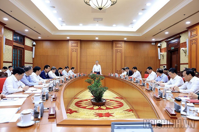 Toàn cảnh cuộc họp Thường trực Ban Chỉ đạo Trung ương về phòng, chống tham nhũng, lãng phí, tiêu cực