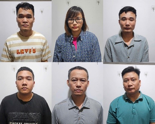 C&aacute;c đối tượng bị bắt giữ (Ảnh: CACC)