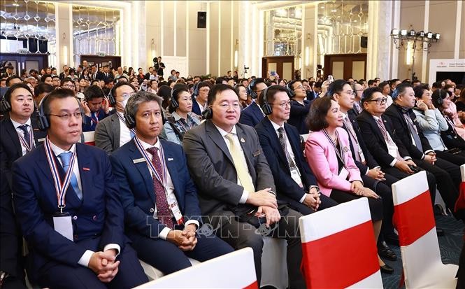 C&aacute;c doanh nghiệp Th&aacute;i Lan tham dự Diễn đ&agrave;n doanh nghiệp Việt Nam - Th&aacute;i Lan năm 2025. Ảnh: Dương Giang/TTXVN