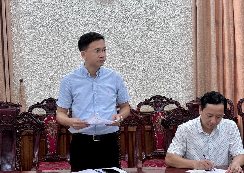 &Ocirc;ng Ng&ocirc; Ch&iacute; Trung, Ph&oacute; trưởng ph&ograve;ng Quản l&yacute; đầu tư (Cục Kế hoạch - T&agrave;i ch&iacute;nh) đ&atilde; b&aacute;o c&aacute;o chủ trương sắp xếp diện t&iacute;ch, vị tr&iacute; l&agrave;m việc c&aacute;c đơn vị thuộc Bộ.