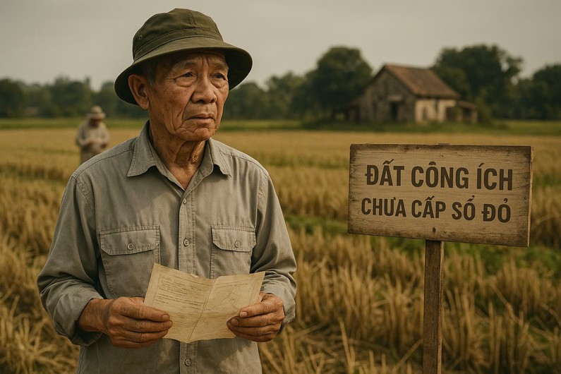 Cơ chế x&aacute;c định, quản l&yacute; v&agrave; sử dụng đất c&ocirc;ng &iacute;ch lại chưa đồng bộ, dễ bị nhầm lẫn với c&aacute;c diện t&iacute;ch đất chưa c&oacute; giấy tờ hoặc kh&ocirc;ng r&otilde; nguồn gốc đang dẫn đến hệ quả gi&aacute;n tiếp l&agrave; gia tăng đơn thư khiếu nại, tố c&aacute;o, thậm ch&iacute; tranh chấp giữa người d&acirc;n với ch&iacute;nh quyền địa phương, l&agrave;m chậm tiến độ giải ph&oacute;ng mặt bằng (Ảnh minh họa được tạo bởi Open AI)