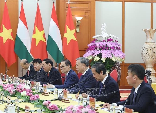 Tổng B&iacute; thư T&ocirc; L&acirc;m ph&aacute;t biểu. Ảnh: Thống Nhất/TTXVN