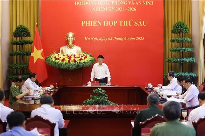 Chủ tịch nước Lương Cường ph&aacute;t biểu chỉ đạo. Ảnh: L&acirc;m Kh&aacute;nh/TTXVN