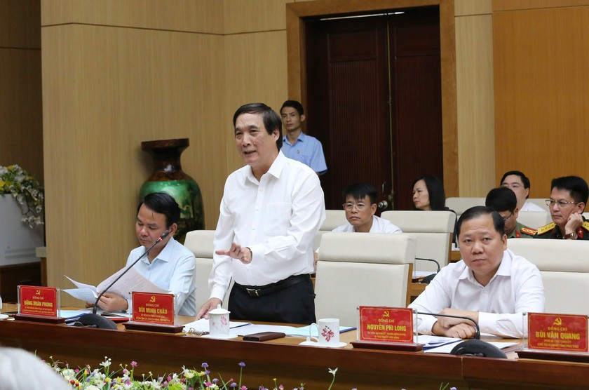 Tổng B&iacute; thư T&ocirc; L&acirc;m l&agrave;m việc với Ban Thường vụ Tỉnh ủy Ph&uacute; Thọ, Vĩnh Ph&uacute;c, H&ograve;a B&igrave;nh ảnh 2