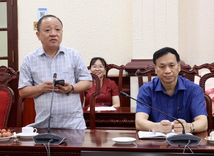 Đồng ch&iacute; Vũ Văn Đo&agrave;n ph&aacute;t biểu tại buổi lễ.