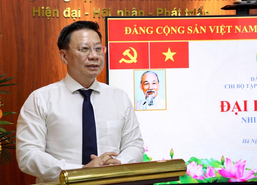 Thứ trưởng Bộ Tư ph&aacute;p Nguyễn Thanh Ngọc ph&aacute;t biểu chỉ đạo. Ảnh PV