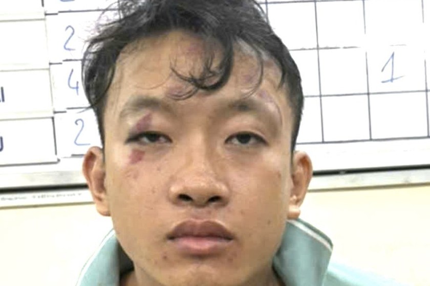 Đối tượng Ph&uacute;c tại cơ quan C&ocirc;ng an