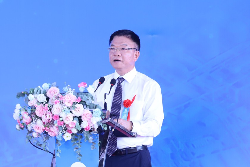 Ph&oacute; Thủ tướng L&ecirc; Th&agrave;nh Long dự v&agrave; ph&aacute;t biểu tại buổi lễ khởi c&ocirc;ng.