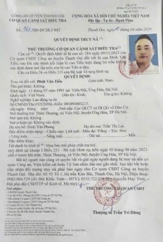 Công an xã Tam Hưng vận động đối tượng truy nã nguy hiểm ra đầu thú