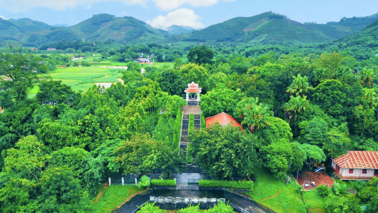 Khu di t&iacute;ch Bộ Tư ph&aacute;p nh&igrave;n từ tr&ecirc;n cao (Ảnh: Thanh T&ugrave;ng)