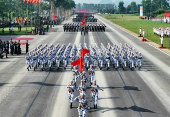 Lần đầu tiên lực lượng Quân đội, Công an và Khối xe pháo cùng tham gia tổng hợp luyện diễu binh, diễu hành A80