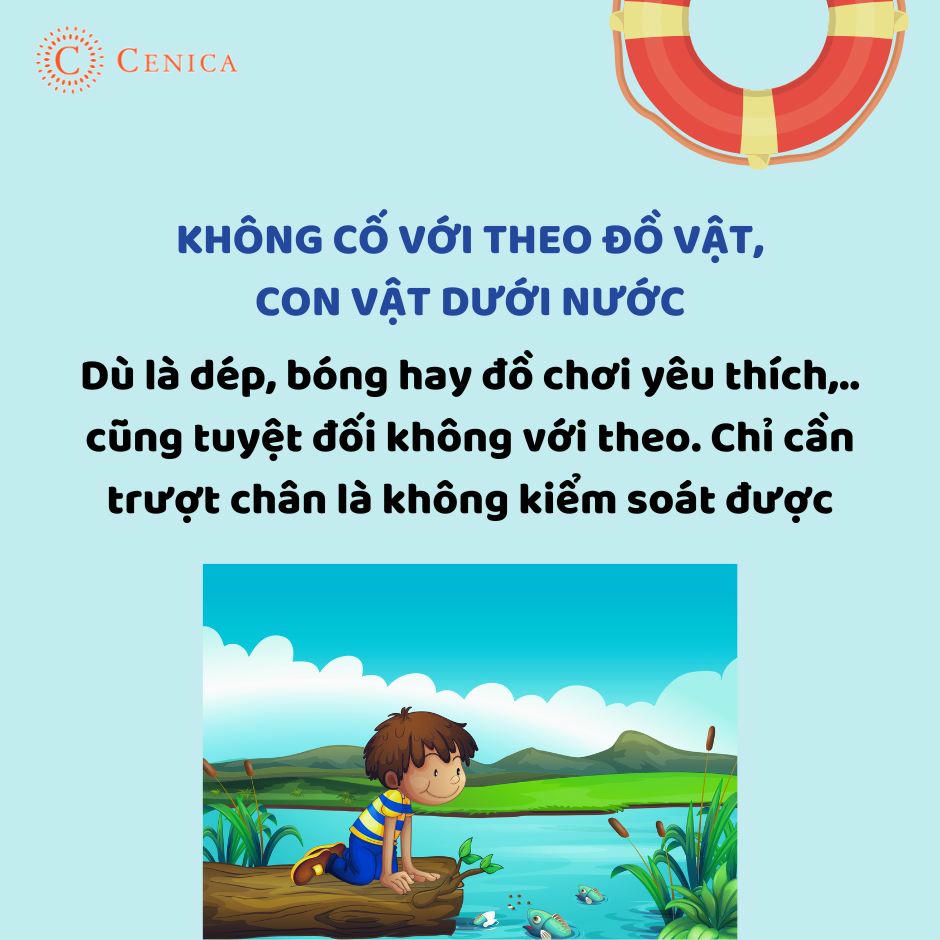 11 kỹ năng sống còn cha mẹ phải dạy con trước khi ra sông, suối, ao hồ