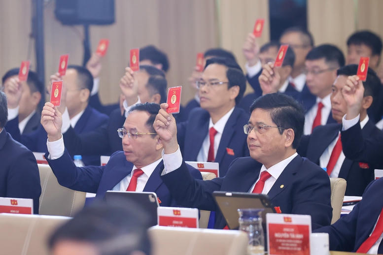 C&aacute;c đại biểu tham dự Đại hội Đảng bộ Tập đo&agrave;n Điện lực Việt Nam lần thứ IV, nhiệm kỳ 2025-2030 - Ảnh: VGP/Nhật Bắc