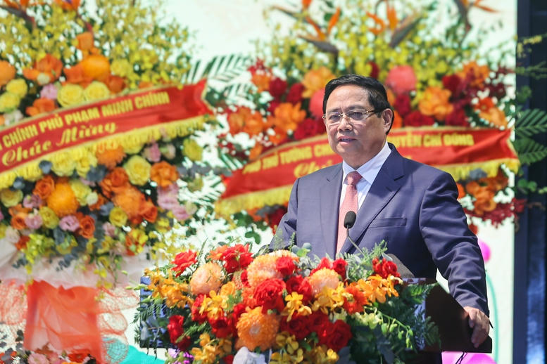 Nhấn mạnh y&ecirc;u cầu nhận thức r&otilde; vị tr&iacute;, vai tr&ograve; đặc biệt quan trọng n&oacute;i tr&ecirc;n để tham mưu cho Đảng, Nh&agrave; nước, Thủ tướng đề nghị Đảng bộ Bộ KH&amp;amp;CN trong nhiệm kỳ tới cần tập trung v&agrave;o một số nhiệm vụ trọng t&acirc;m - Ảnh: VGP/Nhật Bắc