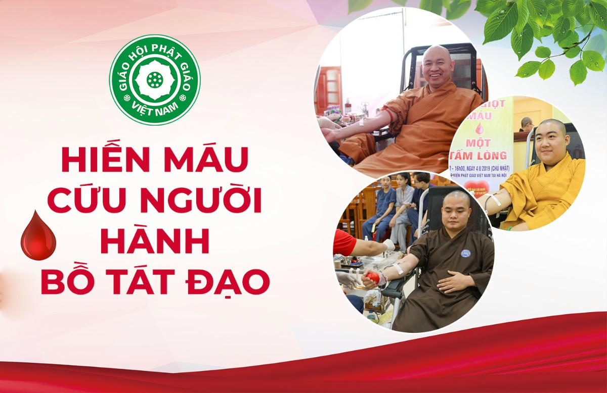Giáo Hội Phật giáo Việt Nam kêu gọi “Hiến máu cứu người - Hành Bồ tát đạo” nhân dịp Quốc khánh 2/9