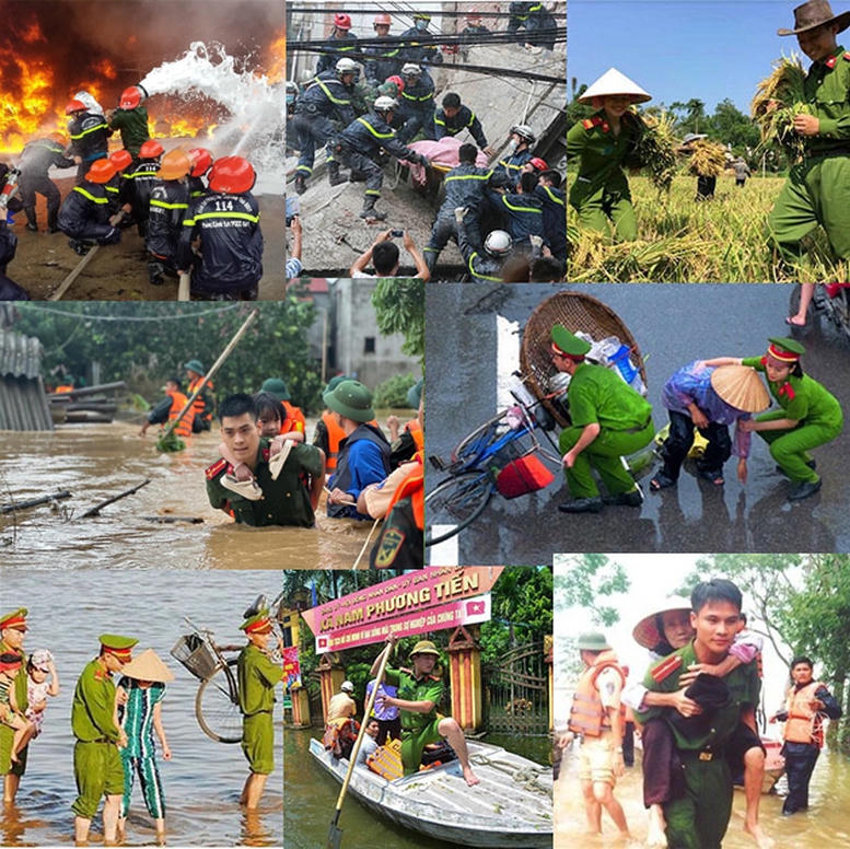 Lực lượng C&ocirc;ng an nh&acirc;n d&acirc;n sẵn s&agrave;ng hy sinh