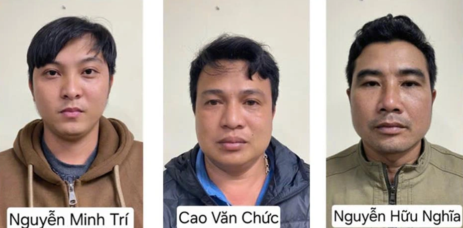 Một số bị can trong vụ &aacute;n. (Ảnh: C&ocirc;ng an cung cấp)