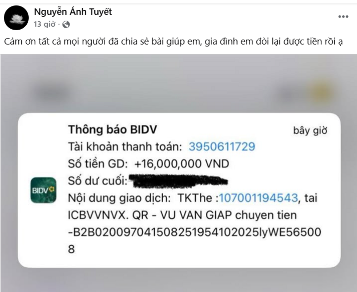 Sau vụ việc bị phản &aacute;nh, t&agrave;i xế đ&atilde; li&ecirc;n hệ v&agrave; trả lại 15 triệu v&agrave; 1 triệu đồng tiền ph&uacute;ng viếng.