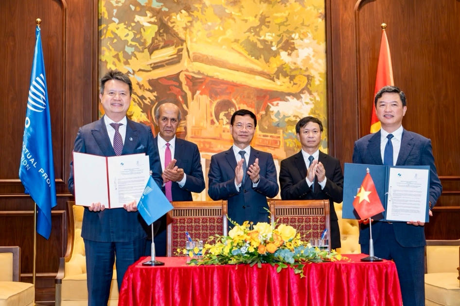 Cục Sở hữu tr&iacute; tuệ v&agrave; WIPO đ&atilde; k&yacute; kết Bản ghi nhớ hợp t&aacute;c to&agrave;n diện trong lĩnh vực sở hữu tr&iacute; tuệ (Ảnh: MOST)