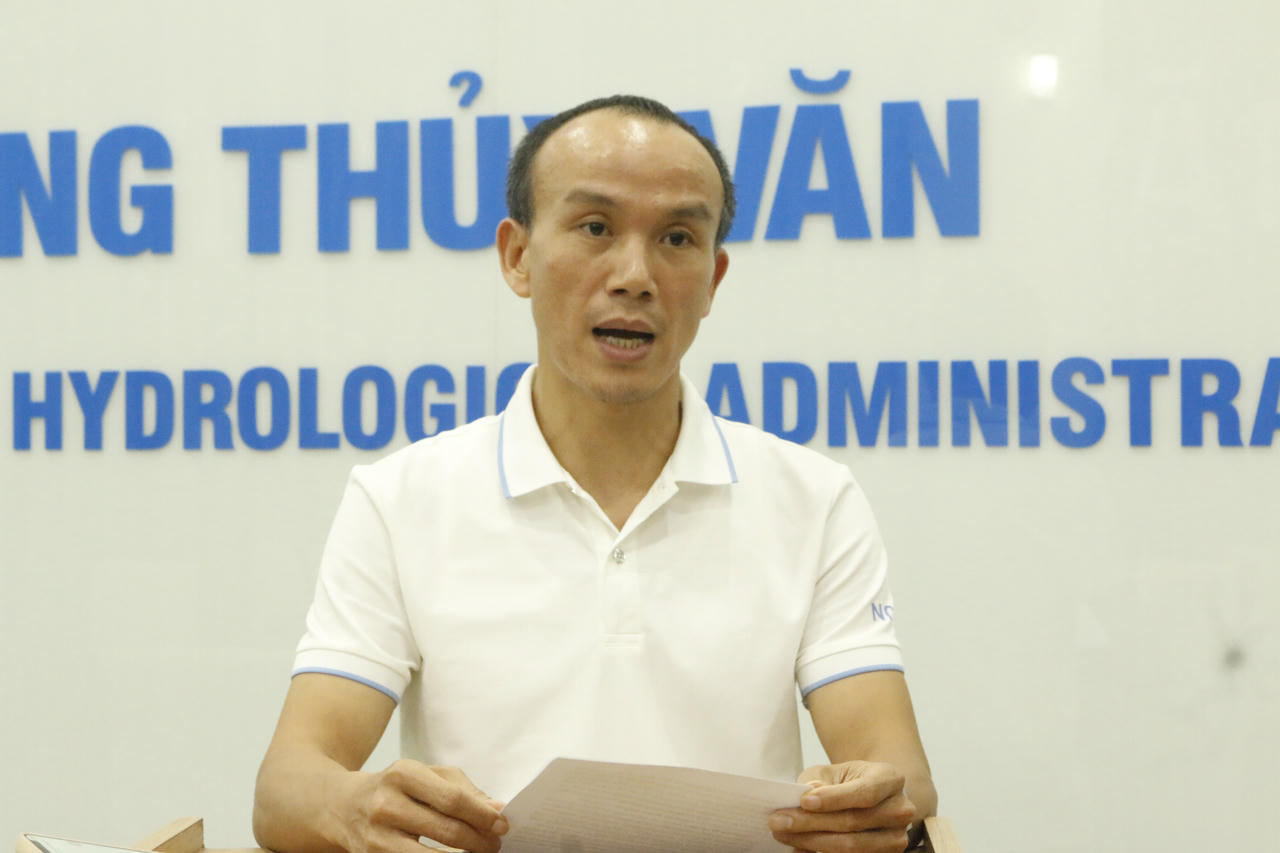 TS Ho&agrave;ng Ph&uacute;c L&acirc;m - Ph&oacute; Gi&aacute;m đốc Trung t&acirc;m Dự b&aacute;o Kh&iacute; tượng Thuỷ văn Quốc gia. Ảnh: Ngọc Nga