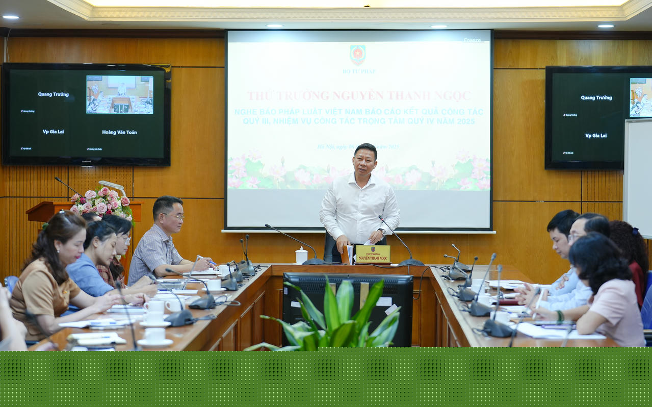 Thứ trưởng Nguyễn Thanh Ngọc kết luận buổi l&agrave;m việc.