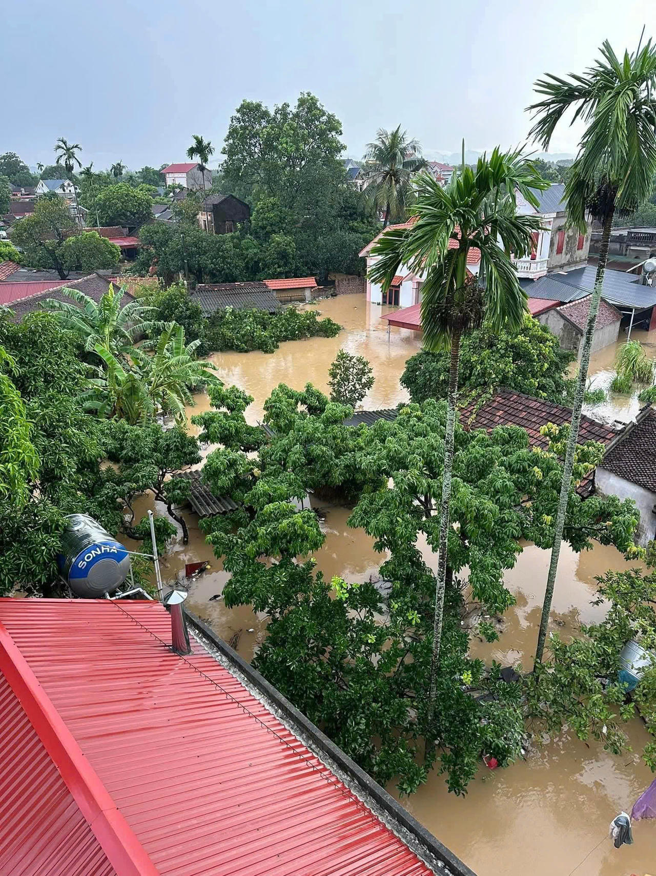 Nước tr&agrave;n đ&ecirc; bối ở Bắc Ninh, h&agrave;ng trăm hộ d&acirc;n phải di dời khẩn cấp trong đ&ecirc;m