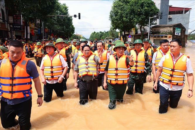 Thủ tướng Phạm Minh Ch&iacute;nh trực tiếp chỉ đạo cứu nạn v&agrave; khắc phục hậu quả lũ lụt tại Th&aacute;i Nguy&ecirc;n