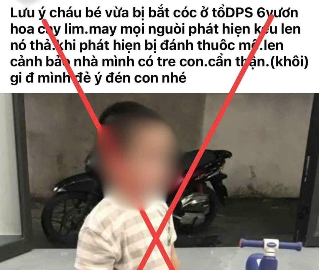 B&agrave;i đăng sai sự thật về vụ việc &ldquo;bắt c&oacute;c trẻ em&rdquo; tr&ecirc;n mạng x&atilde; hội đ&atilde; được C&ocirc;ng an phường Hải An x&aacute;c minh, xử l&yacute; theo quy định.