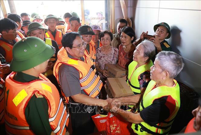 Thủ tướng Phạm Minh Ch&iacute;nh trực tiếp chỉ đạo cứu nạn v&agrave; khắc phục hậu quả lũ lụt tại Th&aacute;i Nguy&ecirc;n
