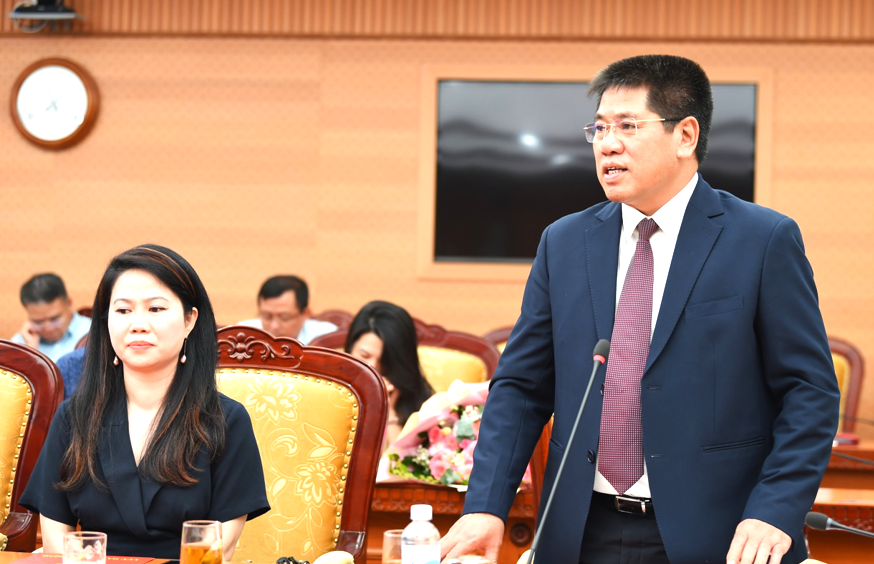 &Ocirc;ng Vũ Hồng Phương ph&aacute;t biểu nhận nhiệm vụ Cục trưởng Cục Ph&aacute;t triển doanh nghiệp nh&agrave; nước s&aacute;ng 6/9.