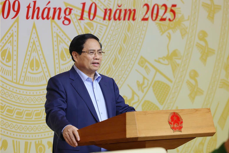 Thủ tướng đề nghị Bộ C&ocirc;ng an tập trung chỉ đạo nỗ lực phấn đấu đạt mục ti&ecirc;u 20% x&atilde;, phường, đặc khu 'kh&ocirc;ng ma t&uacute;y' trong năm 2025 v&agrave; đến hết năm 2030 &iacute;t nhất 50% đơn vị h&agrave;nh ch&iacute;nh cấp x&atilde; tr&ecirc;n to&agrave;n quốc 'kh&ocirc;ng ma t&uacute;y', 15-20% số tỉnh, th&agrave;nh phố kh&ocirc;ng ma t&uacute;y - Ảnh: VGP/Nhật Bắc