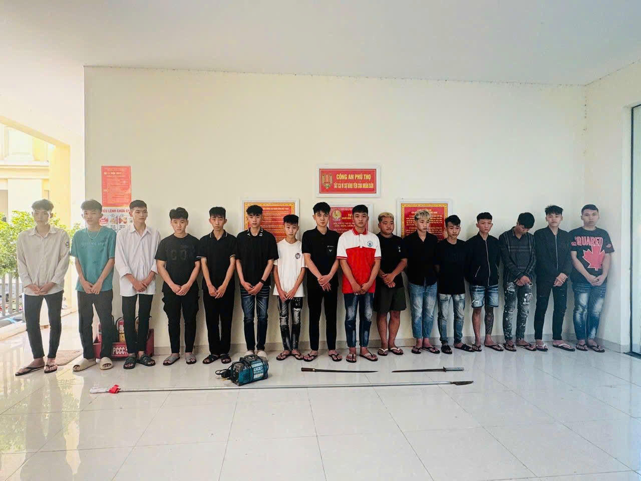 C&aacute;c đối tượng tại cơ quan c&ocirc;ng an