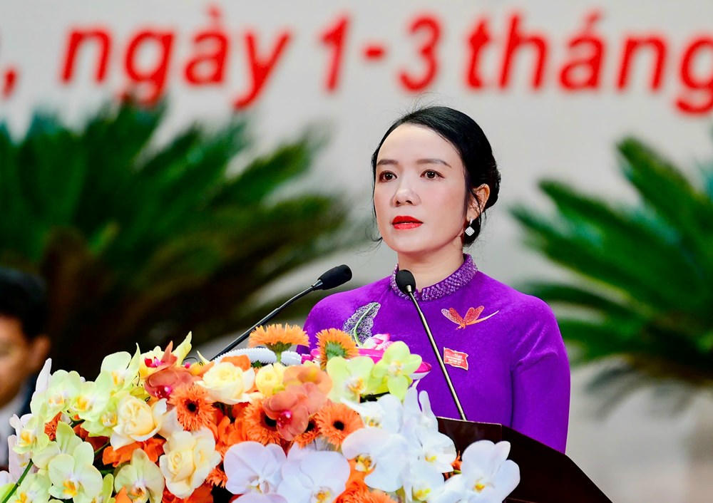 B&agrave; Trần Thị Mỹ Hạnh, Uỷ vi&ecirc;n BCH Đảng bộ tỉnh, Gi&aacute;m đốc Sở VHTT&amp;amp;amp;DL Nghệ An tr&igrave;nh b&agrave;y tham luận tại Đại hội Đảng bộ tỉnh&amp;amp;nbsp;lần thứ XX, nhiệm kỳ 2025 &ndash; 2030.
