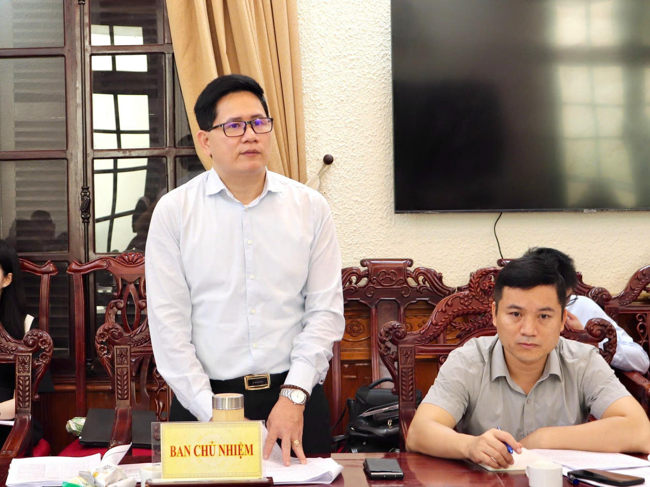 Vụ trưởng Vụ Hợp t&aacute;c quốc tế, Bộ Tư ph&aacute;p Nguyễn Hữu Huy&ecirc;n &ndash; Chủ nhiệm Đề &aacute;n.