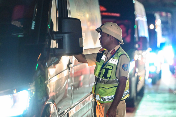 Gần 4.000 trường hợp vi phạm nồng độ cồn sau ngày đầu ra quân. Ảnh: Cục CSGT