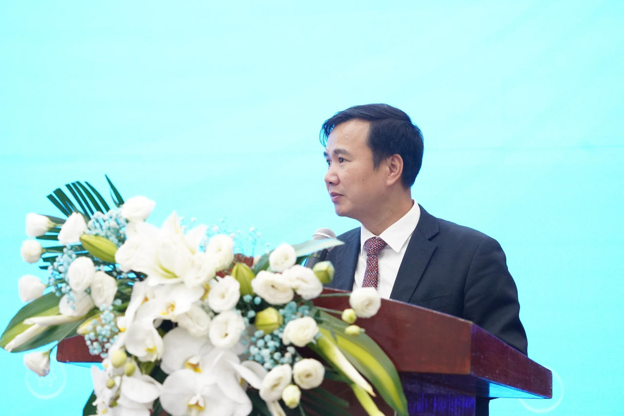 Việt Nam khẳng định vai trò tiên phong trong kiến tạo hệ sinh thái 5G - AI khu vực Ông Bùi Thế Duy, Thứ trưởng Bộ Khoa học và Công nghệ, phát biểu tại hội nghị.