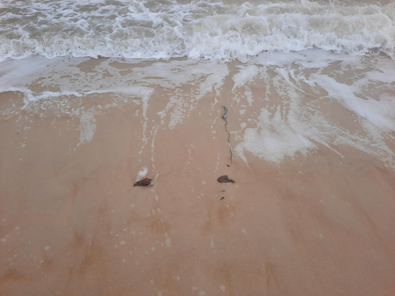 Mưa lũ l&agrave;m lộ bom, m&igrave;n c&ograve;n s&oacute;t lại sau chiến tranh tr&ecirc;n bờ biển x&atilde; Triệu Cơ.