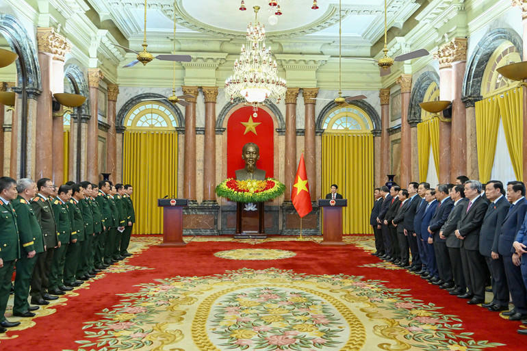 To&agrave;n cảnh buổi lễ. Ảnh: nhandan.vn